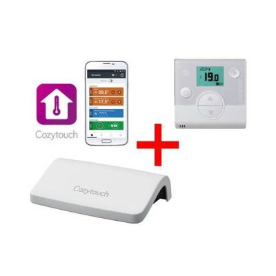 Priedas valdymui mobiliuoju telefonu per Wi-Fi Bridge Cozytouch ir patalpos termostatas Navilink A59 (komplektas)