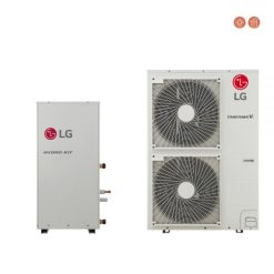 Šilumos siurblys oras-vanduo LG Therma V HydroSplit HN1616Y NB1-HU123MRB U30 su integr. 200 ltr talpa (12,00 kw) 3Ø -25