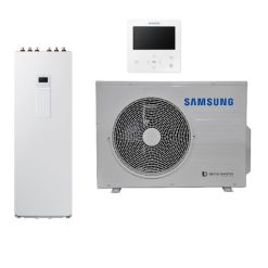 Šilumos siurblys oras-vanduo Samsung AE260RNWSEG/EU-AE060CXEDEG/EU+MWR-WW10KN su integr. 260 ltr. talpa (6,0-6,50 kw) 1Ø -25 6,630.00€